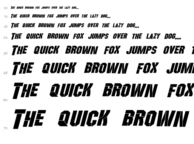 Wreckers font waterfall